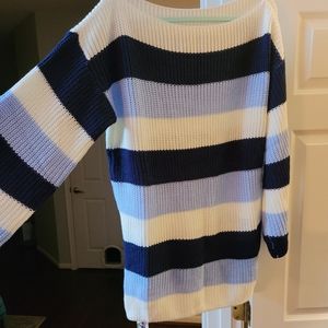 Halara Boat Neck Sweater Dress with flared sleeves